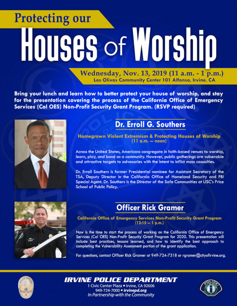 Protecting our Houses of Worship Seminar